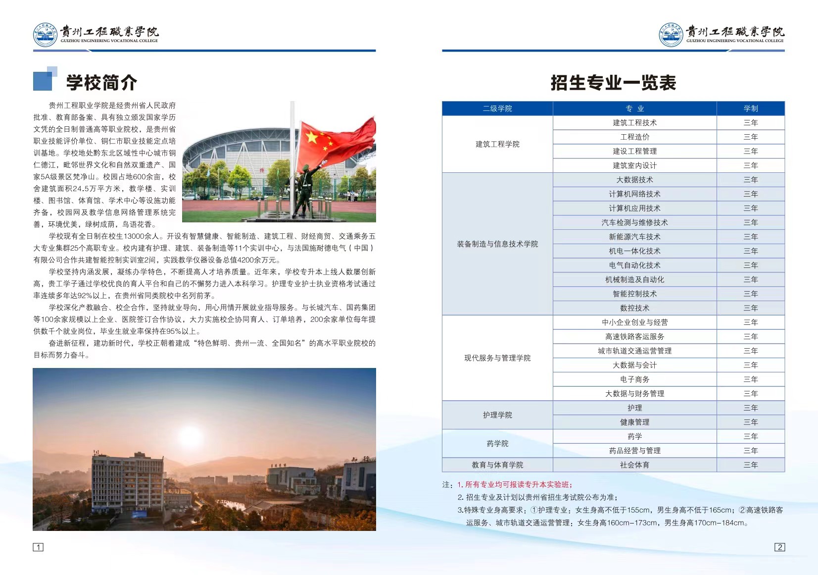 0014丨貴州工程職業學院2024年分類考試招生簡章(圖3)