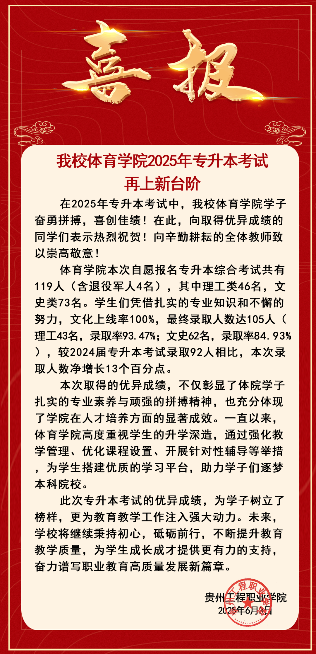 我校體育學(xué)院2025年專升本考試再上新臺階(圖1)